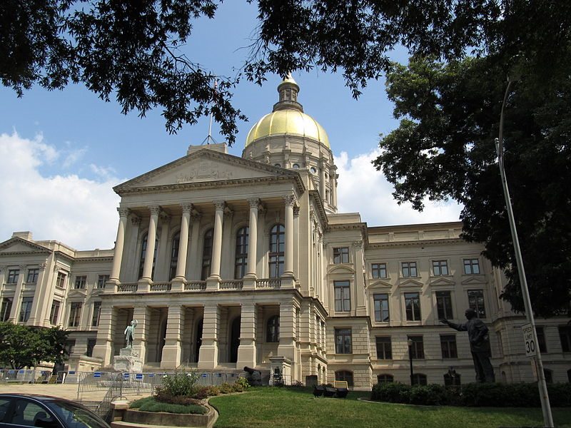 The Georgia State Capitol in Atlanta, Georgia, photo by Ken Lund licensed under Creative Commons.