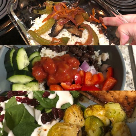 A variety of homemade plant-based meals