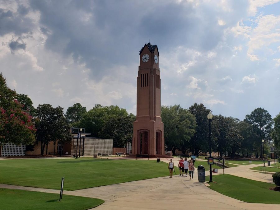 Photo of the Thomas Y. Whitley Clock Tower.