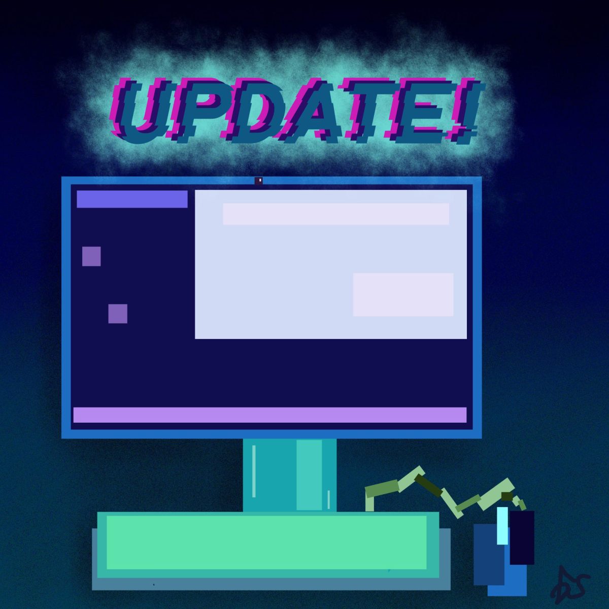 Computer Update Illustration